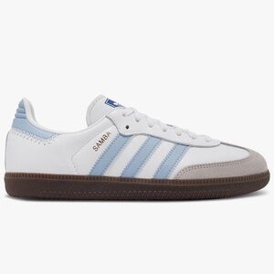 Adidas Samba White and Blue Women's Sneakers **BRAND NEW**
